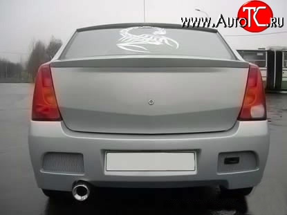 8 149 р. Задний бампер Street Renault Logan 1 дорестайлинг (2004-2010) (Неокрашенный)  с доставкой в г. Пермь