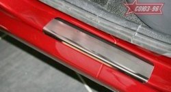 Накладки на внутренние пороги Souz-96 (без логотипа) Renault Logan 1 дорестайлинг (2004-2010)
