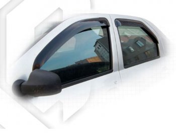 1 999 р. Дефлектора окон CA-Plastiс Renault Logan 1 рестайлинг (2010-2016) (серия Classic полупрозрачный, Без хром.молдинга)  с доставкой в г. Пермь. Увеличить фотографию 2