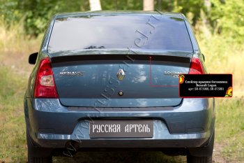1 699 р. Лип спойлер RA Renault Logan 1 рестайлинг (2010-2016) (Неокрашенный)  с доставкой в г. Пермь. Увеличить фотографию 3