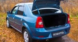 1 239 р. Защитная накладка на задний бампер RA  Renault Logan  1 (2010-2016) рестайлинг  с доставкой в г. Пермь. Увеличить фотографию 2