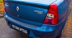 1 239 р. Защитная накладка на задний бампер RA  Renault Logan  1 (2010-2016) рестайлинг  с доставкой в г. Пермь. Увеличить фотографию 4