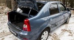 1 049 р. Накладка на порожек багажника RA  Renault Logan  1 (2010-2016) рестайлинг  с доставкой в г. Пермь. Увеличить фотографию 2