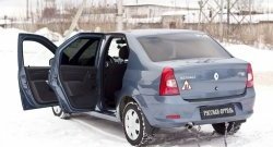 1 679 р. Накладки на порожки автомобиля RA  Renault Logan  1 (2010-2016) рестайлинг (Комплект (4 шт.))  с доставкой в г. Пермь. Увеличить фотографию 2