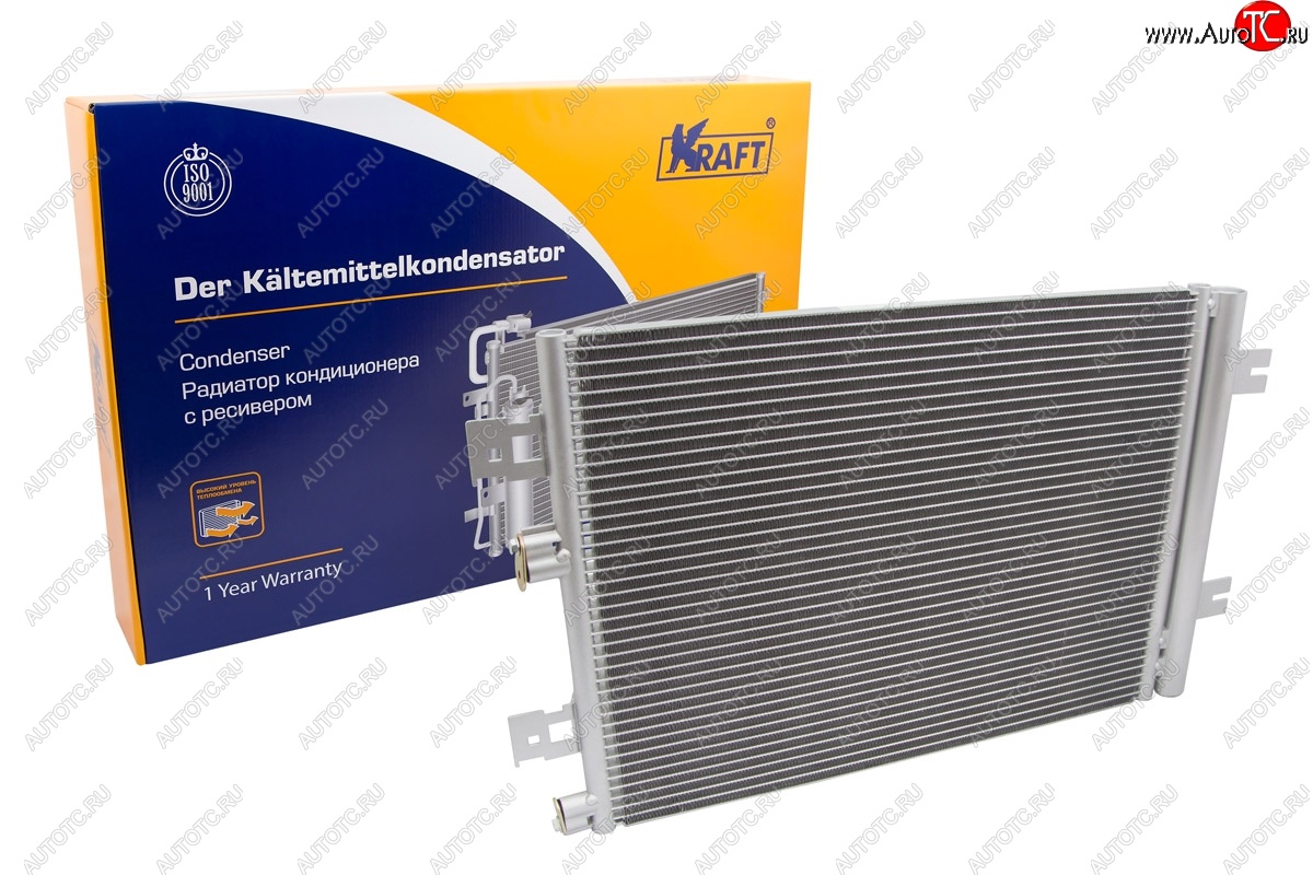 6 849 р. Радиатор кондиционера KRAFT Лада Ларгус дорестайлинг R90 (2012-2021)  с доставкой в г. Пермь