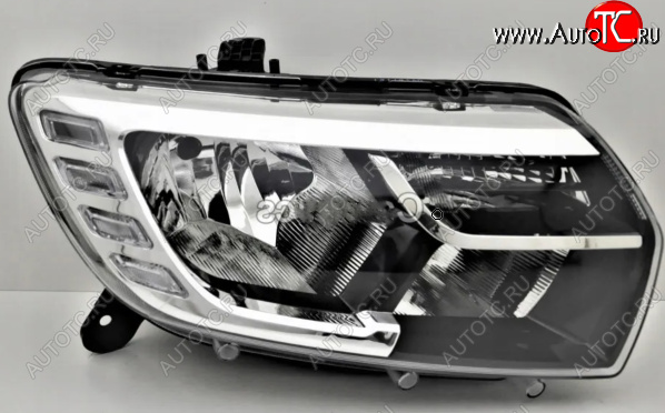 29 849 р. Правая передняя фара DEPO (с ДХО) Renault Logan 2 рестайлинг (2018-2025)  с доставкой в г. Пермь
