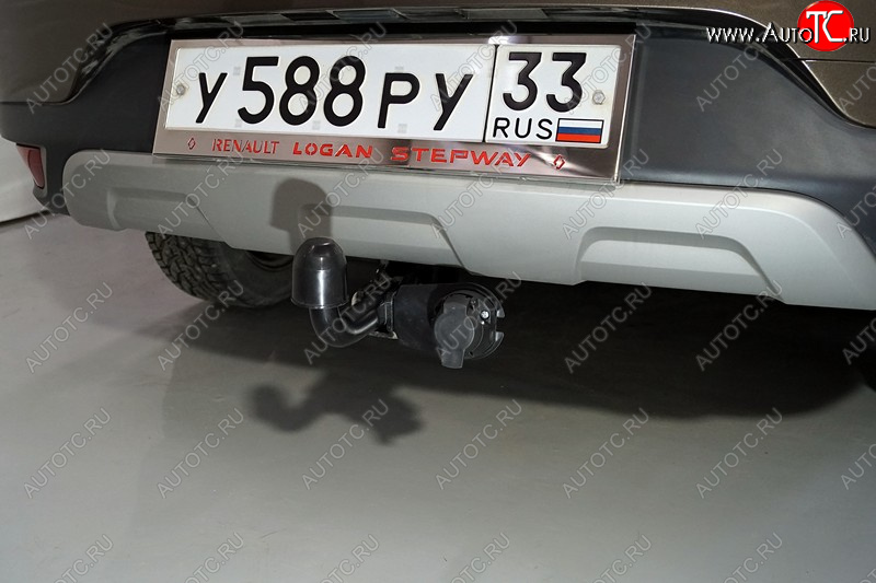 12 699 р. Фаркоп (тягово-сцепное устройство) TCC (Stepway)  Renault Logan  2 (2018-2025) рестайлинг (Оцинкованный, шар A )  с доставкой в г. Пермь