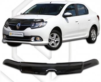 Дефлектор капота CA-Plastic Renault Logan  2 (2014-2018) дорестайлинг