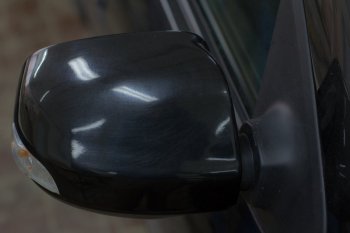 889 р. Накладки на зеркала Артформ (в цвет автомобиля, под повторитель) Renault Logan 2 дорестайлинг (2014-2018)  с доставкой в г. Пермь. Увеличить фотографию 3
