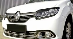 539 р. Реснички на фары RA Renault Logan 2 дорестайлинг (2014-2018) (Неокрашенные)  с доставкой в г. Пермь. Увеличить фотографию 4
