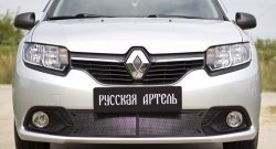 2 169 р. Защитная сетка в нижнюю часть бампера RA Renault Logan 2 дорестайлинг (2014-2018)  с доставкой в г. Пермь. Увеличить фотографию 3