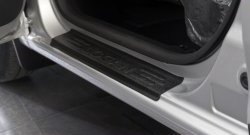 Накладки на порожки автомобиля RA Renault Logan 2 дорестайлинг (2014-2018) (Комплект (4 шт.))