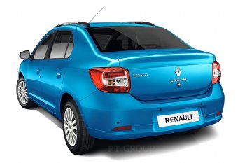 6 469 р. Рейлинги Petroil Tuning Комфорт  Renault Logan  2 - Logan Stepway (Черный муар)  с доставкой в г. Пермь. Увеличить фотографию 4