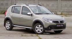 3 309 р. Молдинги дверей RA (узкие, комплект)  Renault Sandero  (BS) (2009-2014) (Поверхность шагрень)  с доставкой в г. Пермь. Увеличить фотографию 2