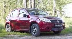 2 149 р. Защитная сетка решетки переднего бампера РА  Renault Sandero  (BS) (2009-2014)  с доставкой в г. Пермь. Увеличить фотографию 3