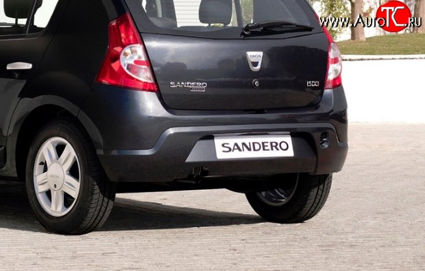 6 849 р. Задний бампер Стандартный Renault Sandero (BS) (2009-2014) (Неокрашенный)  с доставкой в г. Пермь