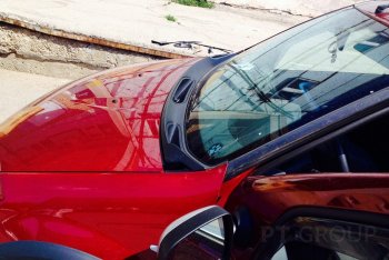 2 389 р. Накладка в проем стеклоочистителей лобового (жабо) Petroil Tuning  Renault Sandero  (BS) - Sandero Stepway  (BS)  с доставкой в г. Пермь. Увеличить фотографию 4