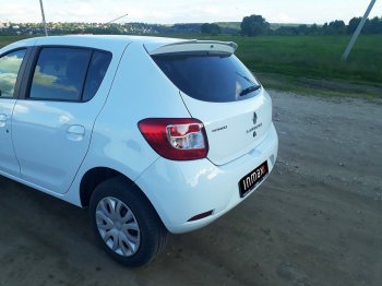 5 599 р. Спойлер INMAX Renault Sandero Stepway (B8) рестайлинг (2018-2022) (неокрашенный)  с доставкой в г. Пермь. Увеличить фотографию 12