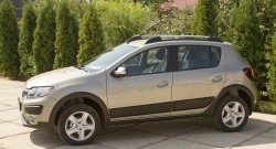 4 299 р. Молдинги дверей RA (комплект) Renault Sandero (B8) дорестайлинг (2014-2018) (Поверхность глянец (под окраску), Неокрашенные)  с доставкой в г. Пермь. Увеличить фотографию 4