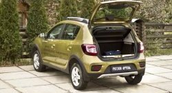 1 589 р. Защитная накладка на задний бампер Stepway RA  Renault Sandero Stepway  (B8) (2014-2018) дорестайлинг  с доставкой в г. Пермь. Увеличить фотографию 4