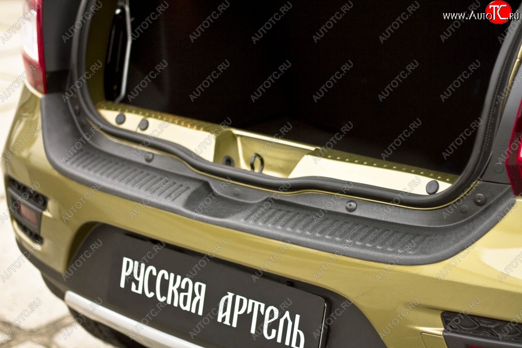 1 589 р. Защитная накладка на задний бампер Stepway RA  Renault Sandero Stepway  (B8) (2014-2018) дорестайлинг  с доставкой в г. Пермь