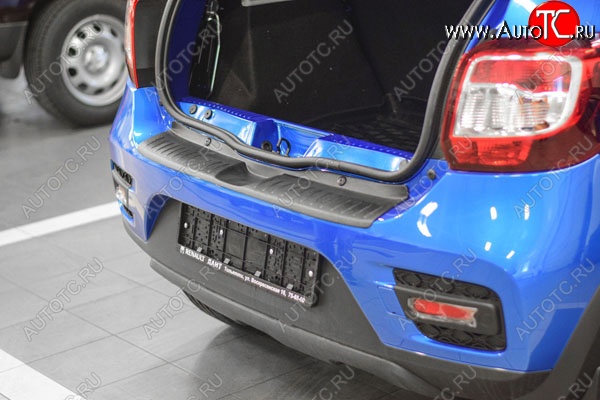 499 р. Защитная накладка заднего бампера Тюн-Авто  Renault Sandero Stepway  (B8) (2014-2018) дорестайлинг  с доставкой в г. Пермь