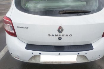 499 р. Защитная накладка заднего бампера Тюн-Авто  Renault Sandero Stepway  (B8) (2014-2018) дорестайлинг  с доставкой в г. Пермь. Увеличить фотографию 4