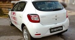 499 р. Реснички задних фонарей RA Renault Sandero (B8) дорестайлинг (2014-2018) (Неокрашенные)  с доставкой в г. Пермь. Увеличить фотографию 3