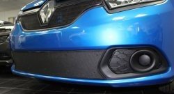 1 469 р. Сетка в решетку радиатора Russtal Renault Sandero (B8) дорестайлинг (2014-2018) (черная)  с доставкой в г. Пермь. Увеличить фотографию 4