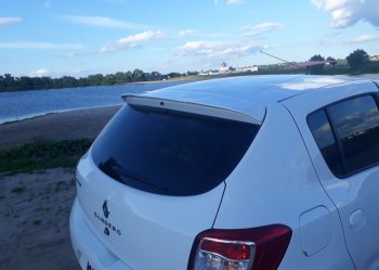5 599 р. Спойлер INMAX Renault Sandero Stepway (B8) рестайлинг (2018-2022) (неокрашенный)  с доставкой в г. Пермь. Увеличить фотографию 2