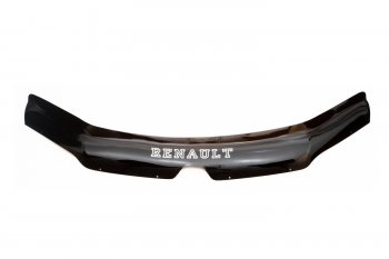 Дефлектор капота REIN (ЕВРО крепеж) Renault Sandero (B8) дорестайлинг (2014-2018)