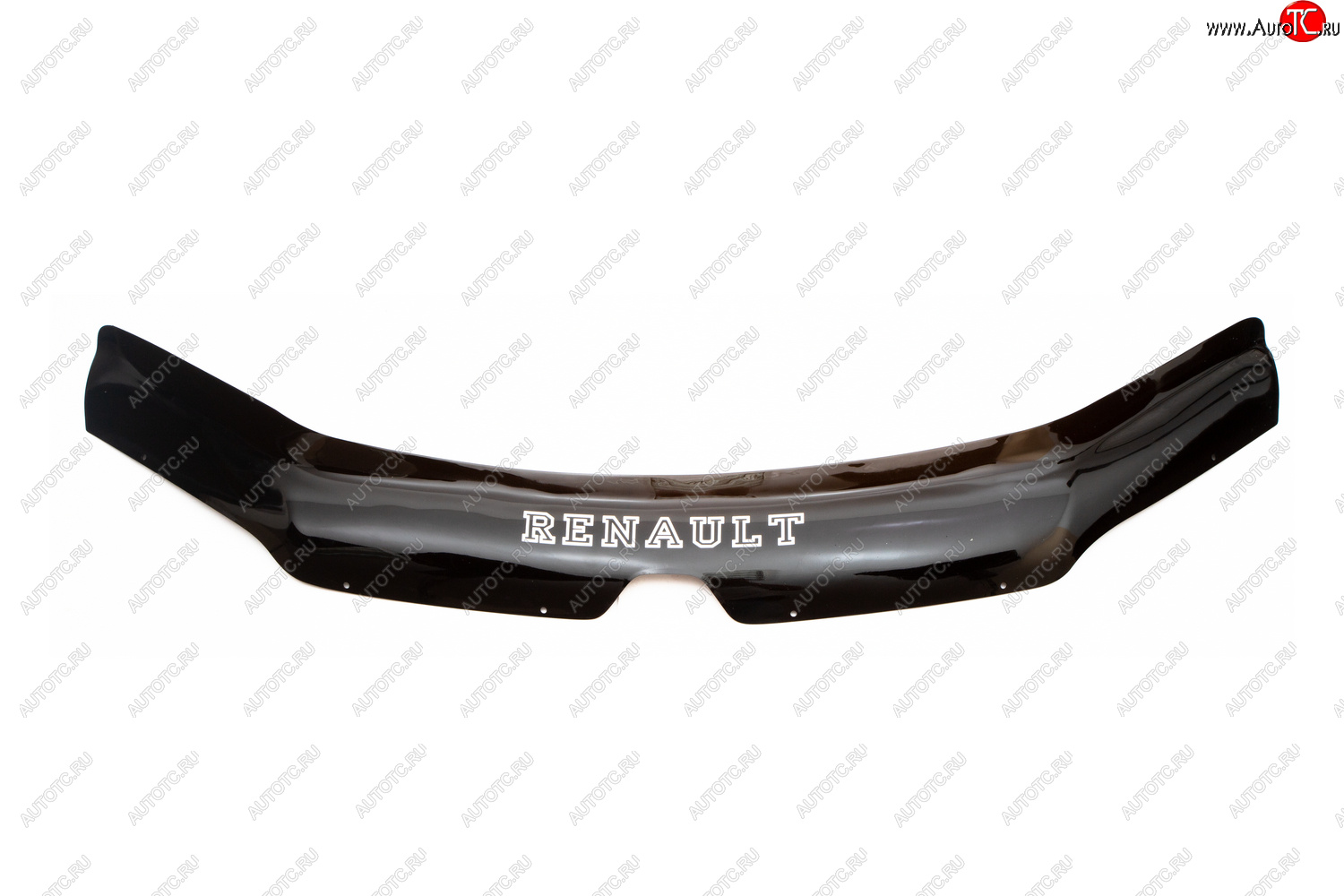 1 699 р. Дефлектор капота REIN (ЕВРО крепеж) Renault Sandero (B8) дорестайлинг (2014-2018)  с доставкой в г. Пермь