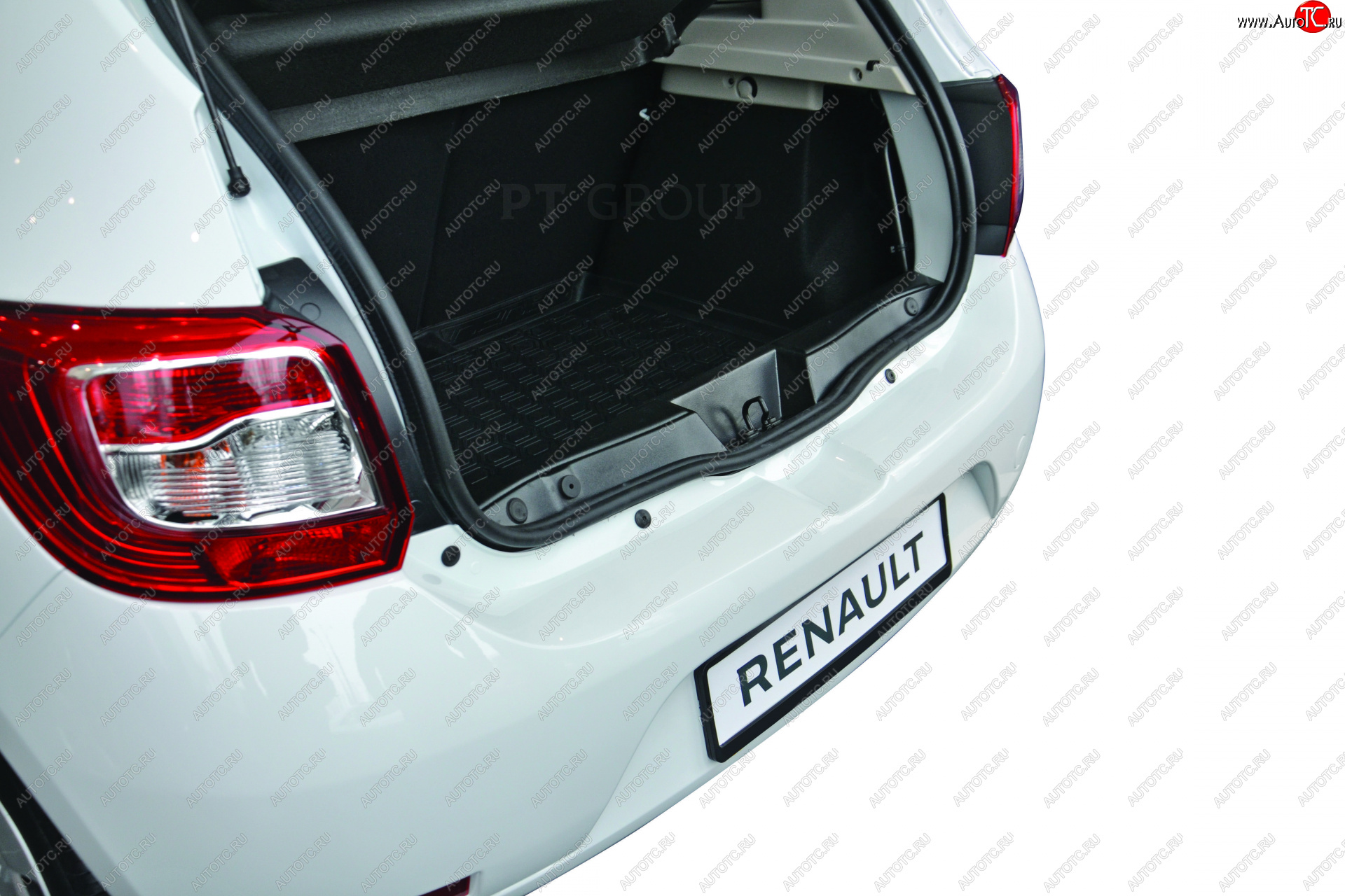 1 189 р. Накладки в проем багажника Petroil Tuning  Renault Sandero  (B8) (2014-2025) дорестайлинг, рестайлинг  с доставкой в г. Пермь
