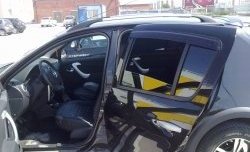 3 649 р. Внутренние ручки задних дверей Renault Sandero (BS) (2009-2014) (Неокрашенные)  с доставкой в г. Пермь. Увеличить фотографию 2