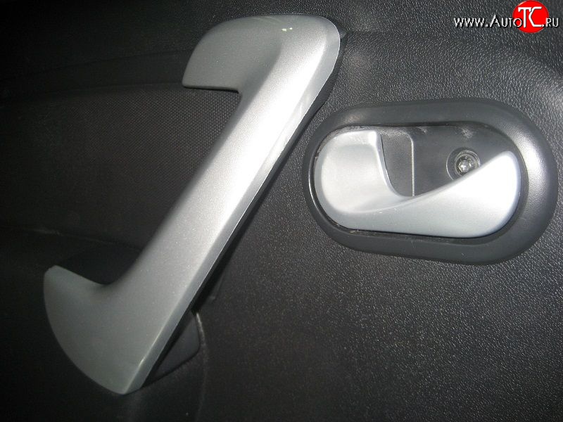 3 649 р. Внутренние ручки задних дверей Renault Sandero (BS) (2009-2014) (Неокрашенные)  с доставкой в г. Пермь