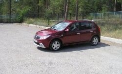 2 799 р. Низкая накладка Kart на передний бампер Renault Sandero (BS) (2009-2014) (Неокрашенная)  с доставкой в г. Пермь. Увеличить фотографию 2
