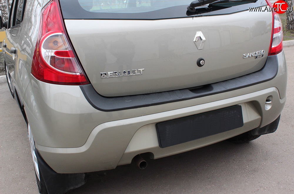 1 699 р. Накладка защитная на задний бампер RA  Renault Sandero Stepway  (BS) (2010-2014)  с доставкой в г. Пермь