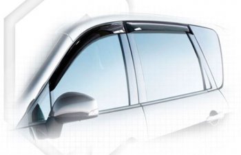 Дефлектора окон CA-Plastiс Renault Scenic 3 (2009-2012) (Classic полупрозрачный, Без хром.молдинга)