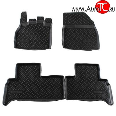 1 699 р. Комплект ковриков в салон Aileron 4 шт. (полиуретан)  Renault Scenic  3 (2009-2012)  с доставкой в г. Пермь