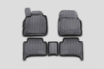 Комплект ковриков в салон (полиуретан, чёрные) Element Renault Scenic  2 (2003-2009) (Чёрные)
