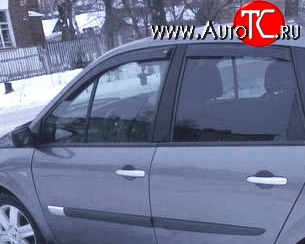 2 069 р. Дефлекторы окон (ветровики) Novline 4 шт Renault Scenic 2 (2003-2009)  с доставкой в г. Пермь