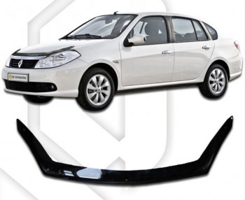 Дефлектор капота CA-Plastic Renault Symbol  седан (2008-2012) LU