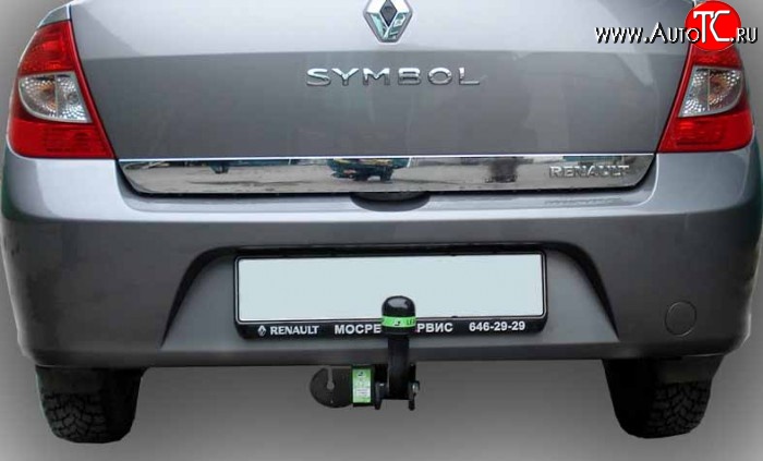 7 299 р. Фаркоп Лидер Плюс  Renault Symbol  седан (2008-2012) LU (Без электропакета)  с доставкой в г. Пермь