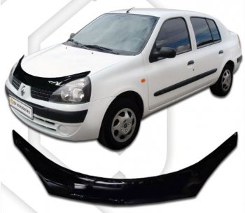Дефлектор капота CA-Plastiс exclusive Renault Symbol  седан (2006-2008) LB 2-ой рестайлинг