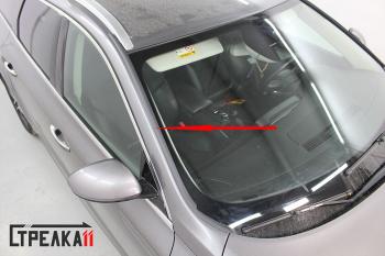 1 699 р. Водостоки (дефлектора) лобового стекла Стрелка 11  Renault Talisman (2015-2025) седан дорестайлинг, универсал дорестайлинг, седан рестайлинг, универсал рестайлинг  с доставкой в г. Пермь. Увеличить фотографию 4