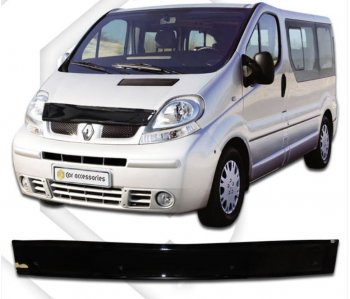 Дефлектор капота CA-Plastic Renault Trafic  X83 (2001-2014) дорестайлинг, рестайлинг