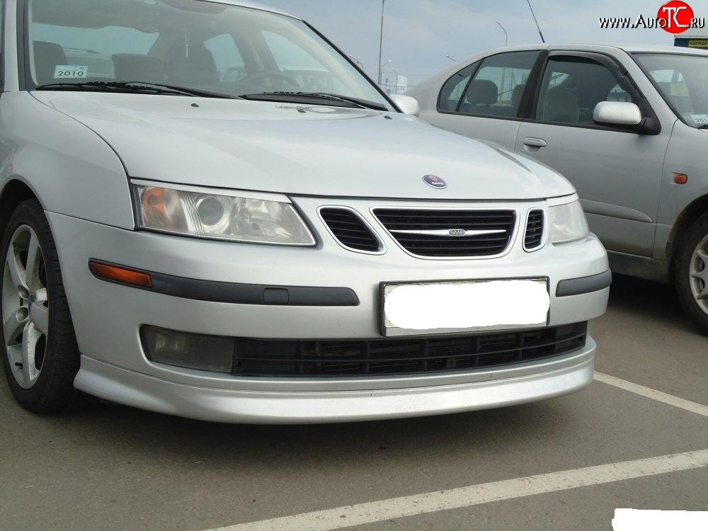 7 299 р. Накладка Sport на передний бампер SAAB 9-3 YS3F седан дорестайлинг (2003-2007)  с доставкой в г. Пермь