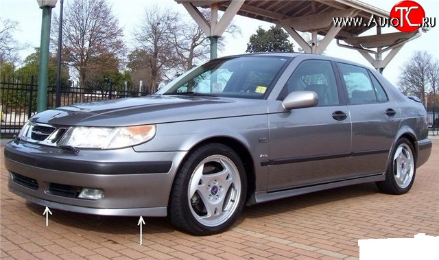 7 099 р. Накладка Sport на передний бампер SAAB 9-5 YS3E cедан дорестайлинг (1997-2001)  с доставкой в г. Пермь