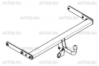 7 699 р. Фаркоп (условно-съемный шар) AvtoS Volkswagen Tiguan Mk2 дорестайлинг (2016-2020)  с доставкой в г. Пермь. Увеличить фотографию 2