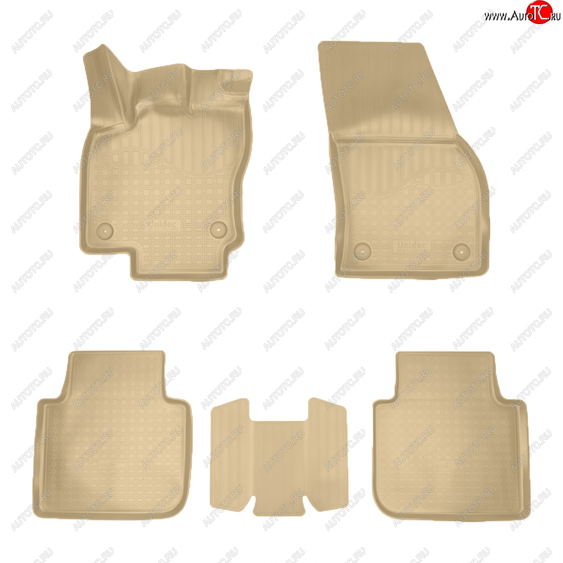 3 089 р. Коврики салона Norplast Unidec  Seat Tarraco  KN2 (2018-2025) (бежевые)  с доставкой в г. Пермь